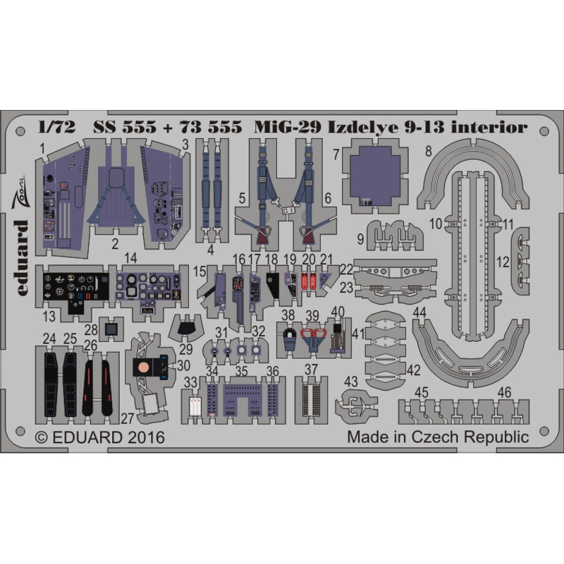 1/72 MiG-29 Izdelye 9-13 Interior (Zvezda)