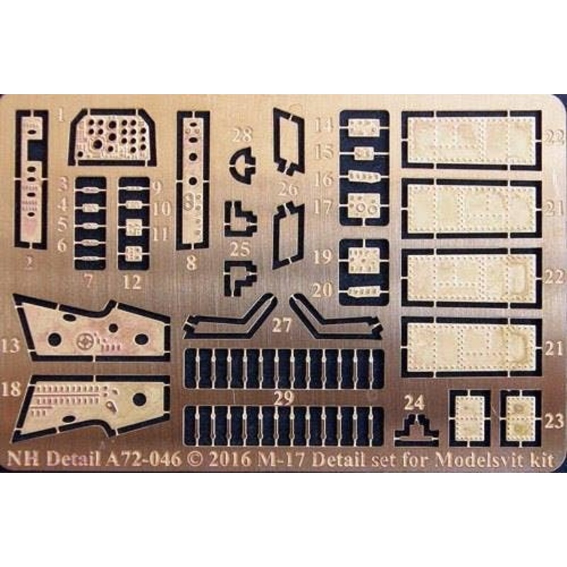 1/72 Myasishchev M-17 Detail Set (ModelSvit 72024)
