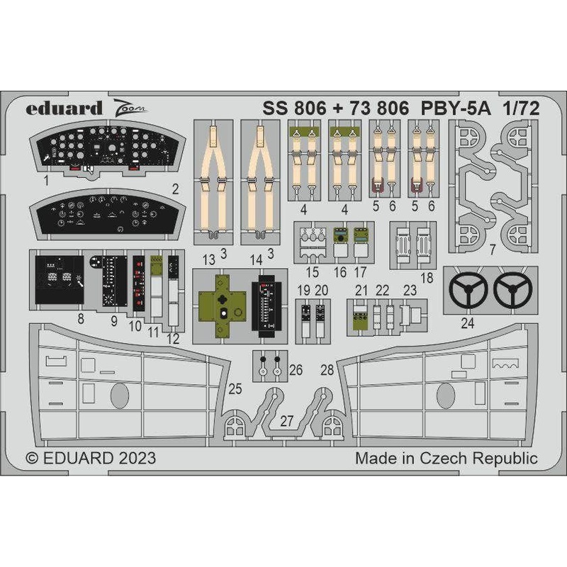 1/72 PBY-5A Photo etched (for HOBBY 2000 / ACADEMY)