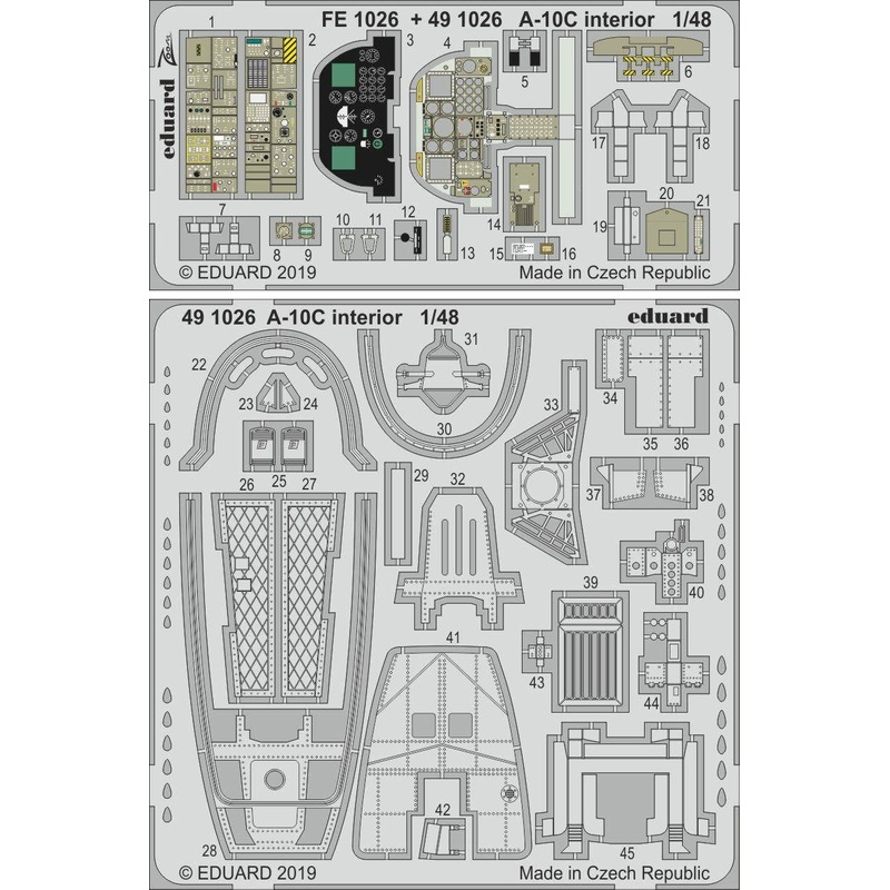 1/48 A-10C Interior Photo-Etched Parts (for Italeri)