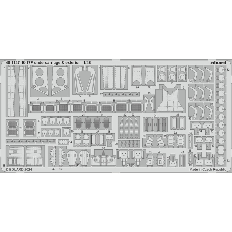 1/48 B-17F undercarriage & exterior