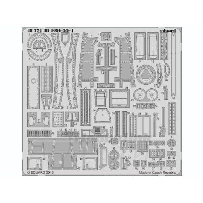 1/48 Bf 109E-3/E-4 (Eduard)
