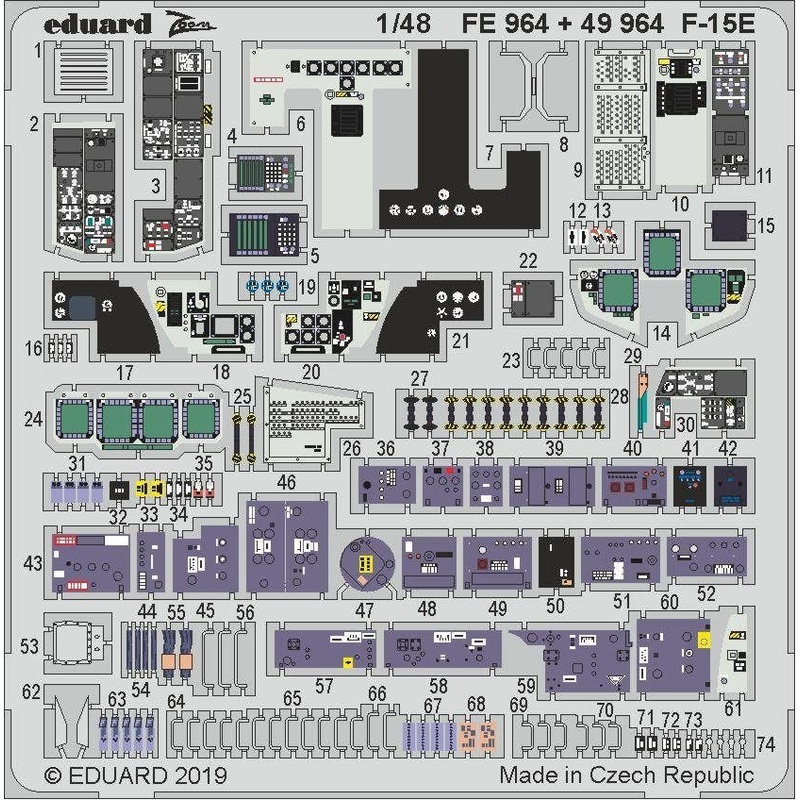 1/48 F-15E Zoom Photo-Etched Parts (for Great Wall Hobby)