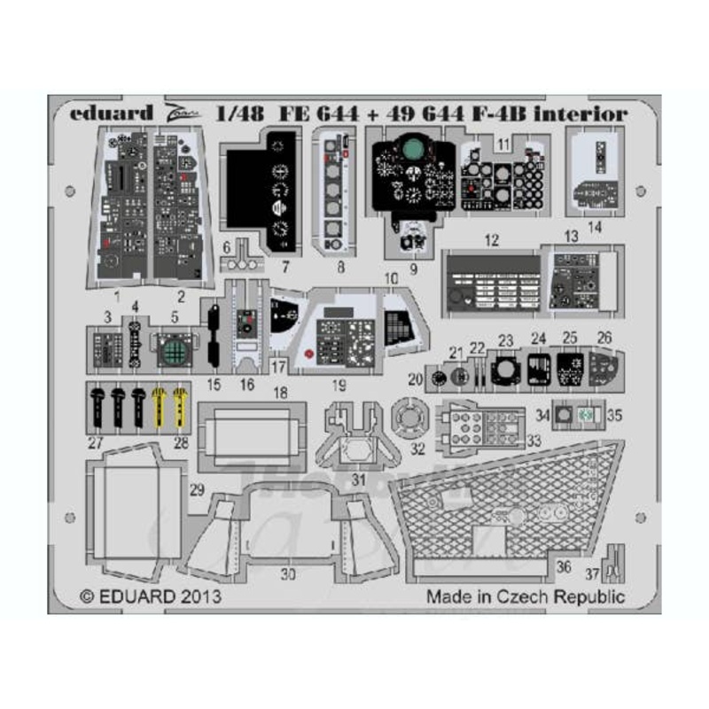 1/48 F-4B interior S.A. (Academy)