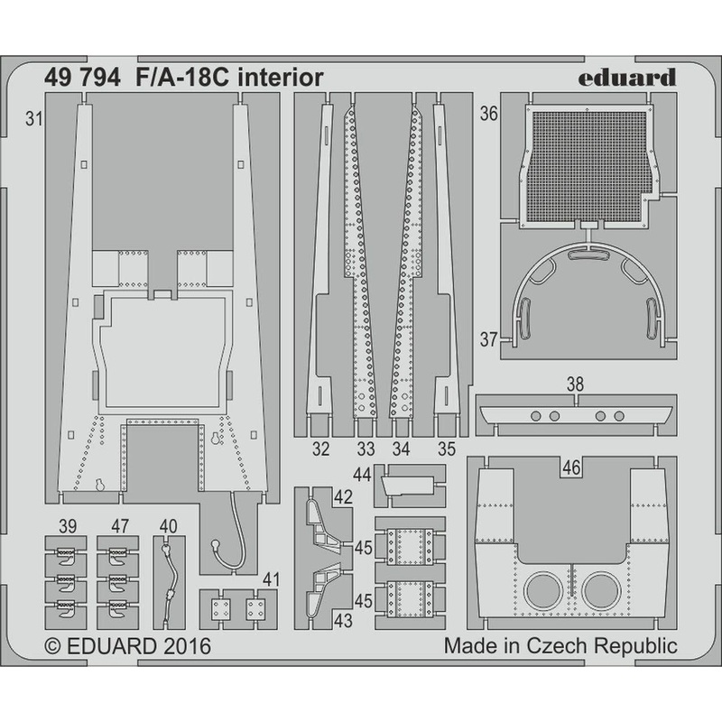 1/48 F/A-18C Interior (Kinetic K48031)