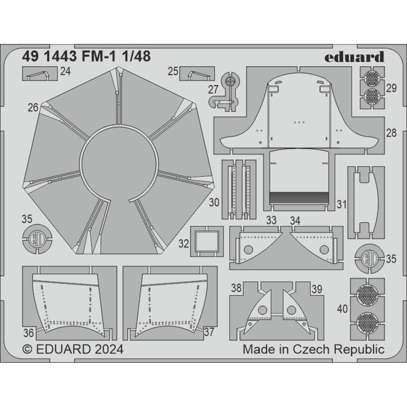 1/48 FM-1 Photo etched (for TAMIYA)
