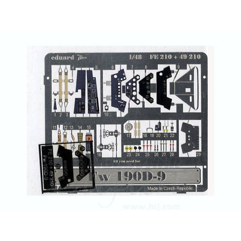1/48 Fw190 D-9 Photo-Etched Parts (for Tamiya)