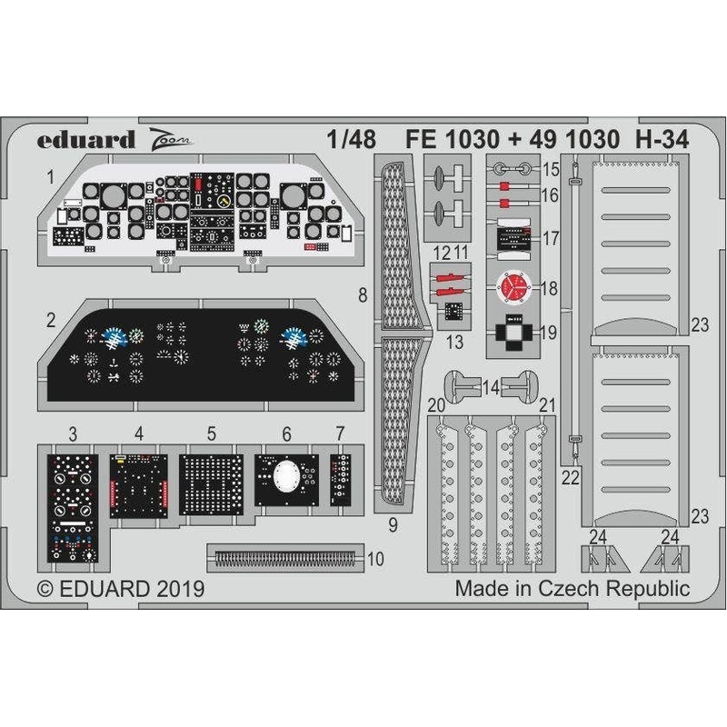 1/48 H-34 Zoom Photo-Etched Parts (for Gallery Models)
