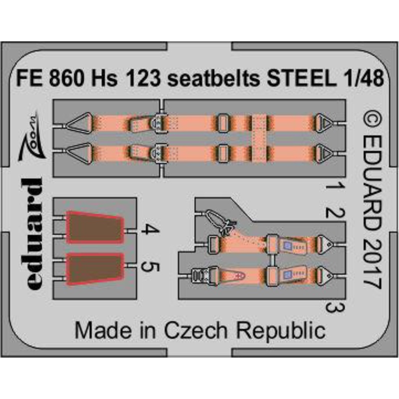 1/48 Hs 123 Seatbelts Steel (for GasPatch Models)