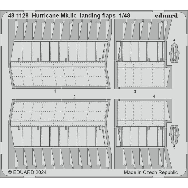 1/48 Hurricane Mk.IIc landing flaps Photo etched (for HOBBY BOSS)