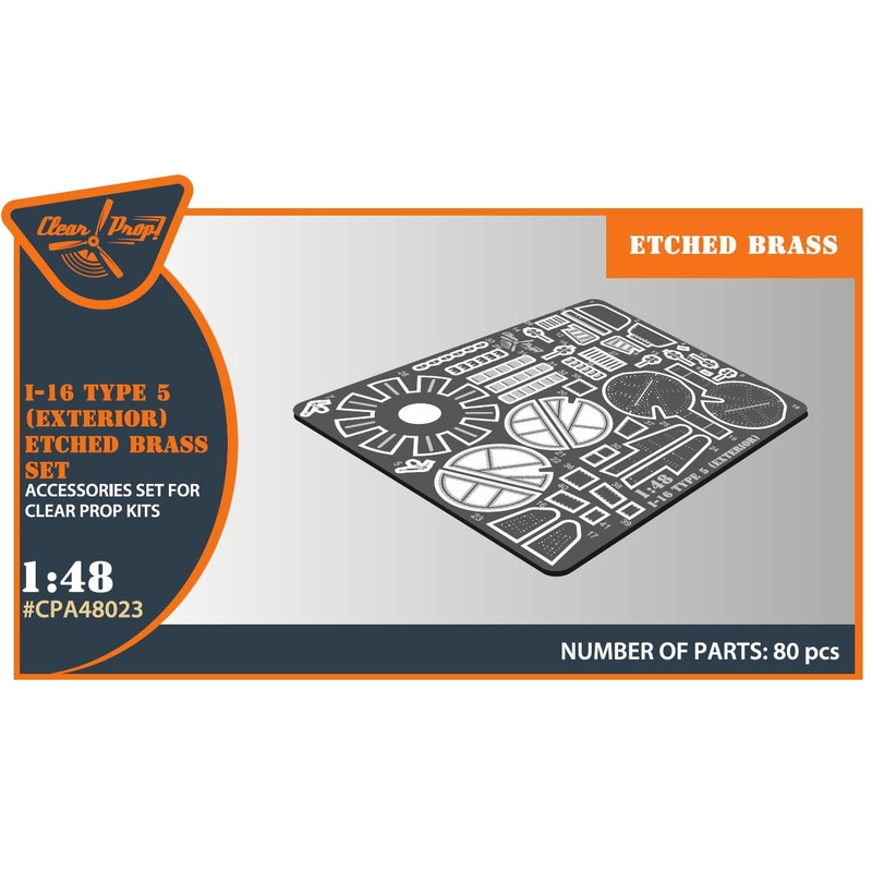 1/48 I-16 type 5 EXTERIOR PE parts for CP kits