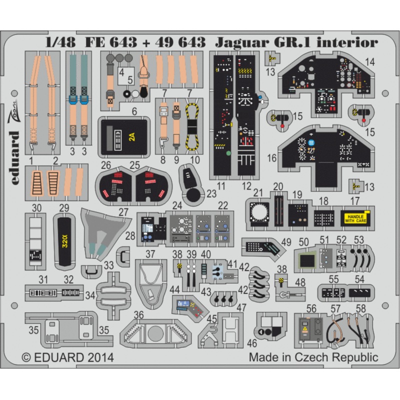 1/48 Jaguar GR.1 Interior Parts Set S.A.