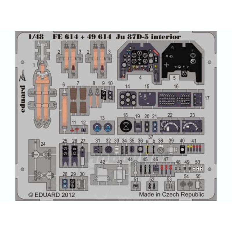 1/48 Ju 87D-5 interior S.A. (ITALERI)