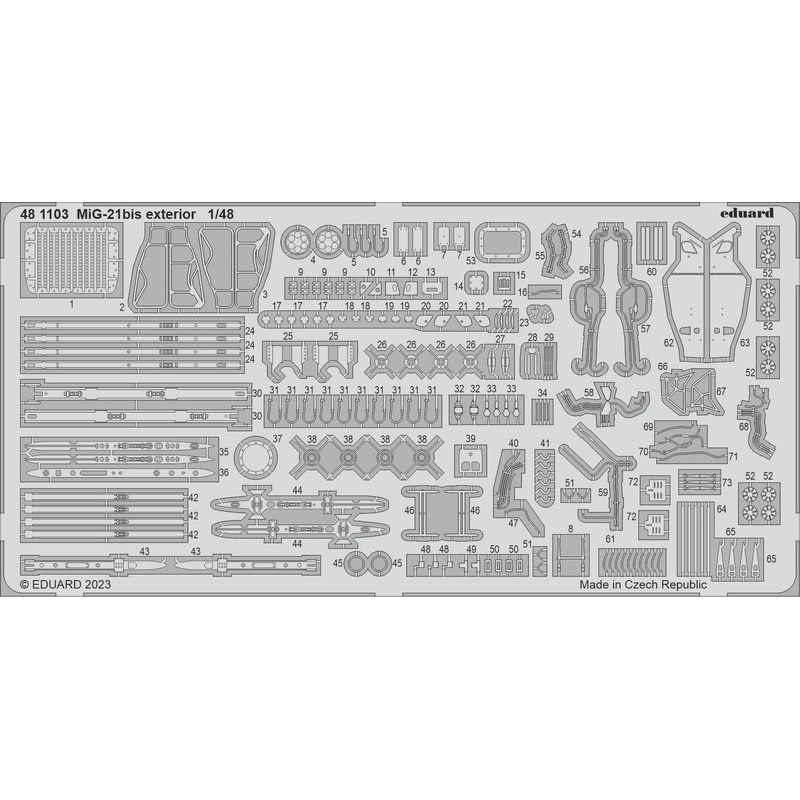 1/48 MiG-21bis exterior for Eduard