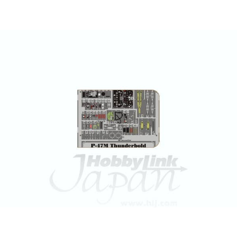 1/48 P-47M Thunderbolt Interior Zoom Color PE (for Tamiya)