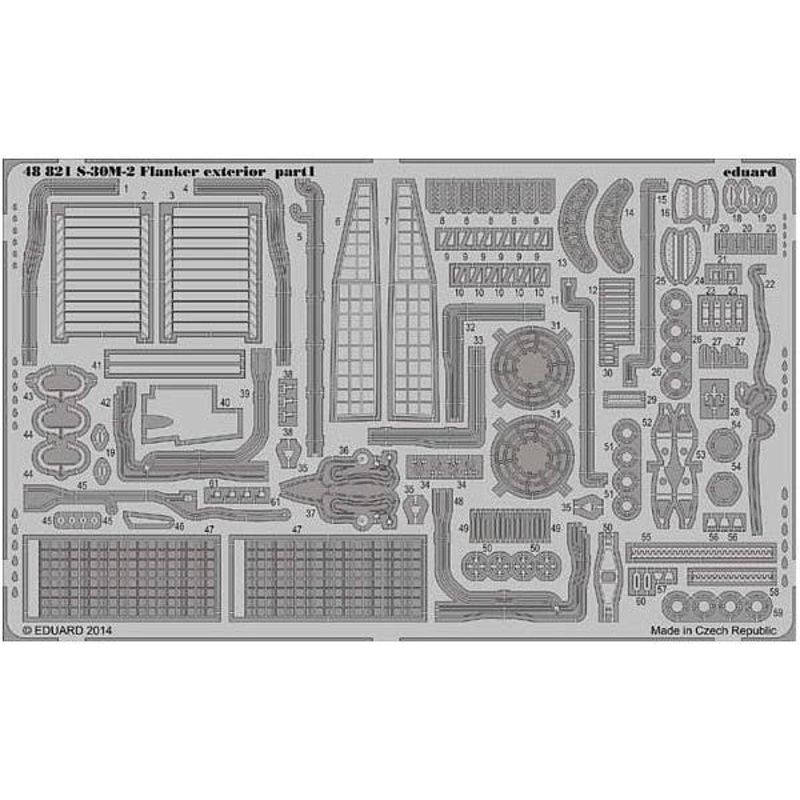 1/48 S-30M-2 Flanker Photo-Etched Parts (for Academy)
