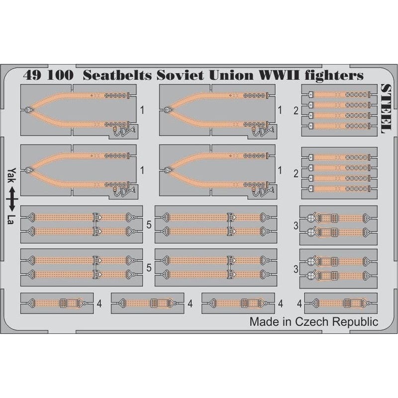 1/48 Seatbelts Soviet Union WWII Fighters Steel