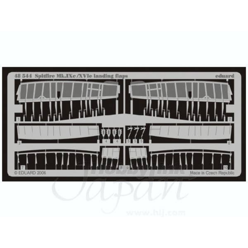 1/48 Spitfire Mk.IXc/XVIe landing flaps (for Airfix)