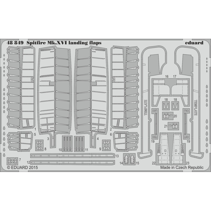 1/48 Spitfire Mk.XVI Landing Flaps (for Eduard)