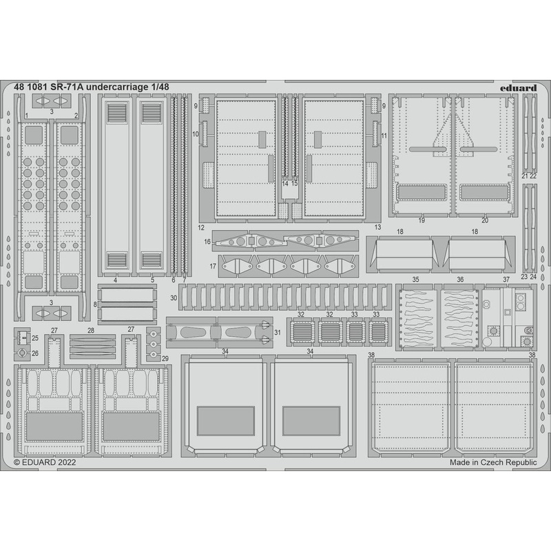 1/48 SR-71A Undercarriage (for Revell)