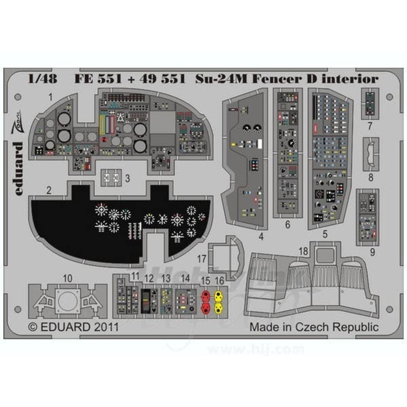 1/48 Su-24M Fencer D Interior Self-Adhesive (for Trumpeter) Zoom