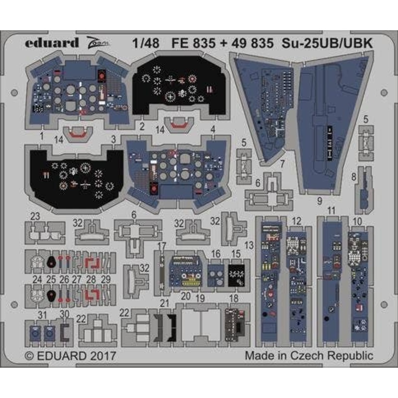 1/48 Su-25UB/UBK Interior for Smer