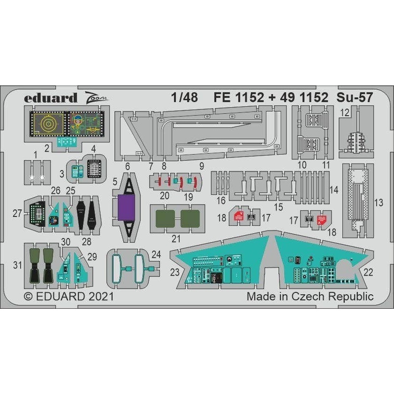 1/48 Su-57 (for Zvezda)