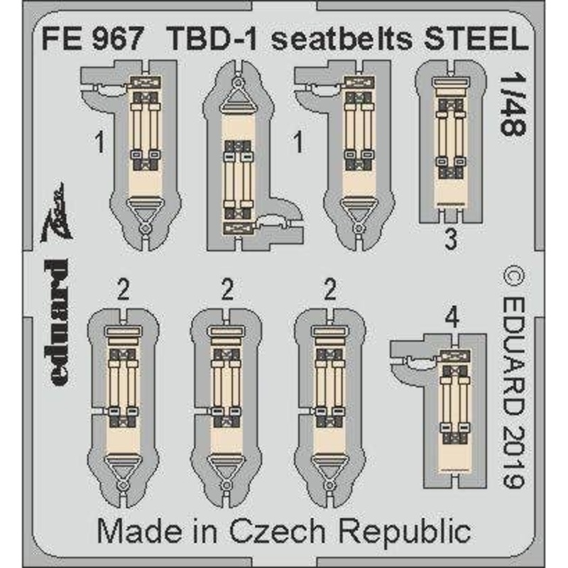 1/48 TBD-1 Seatbelts Steel (for Greatwall Hobby)