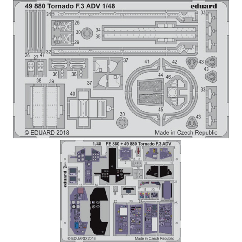 1/48 Tornado F.3 ADV Interior Photo Etched Set (for Revell)
