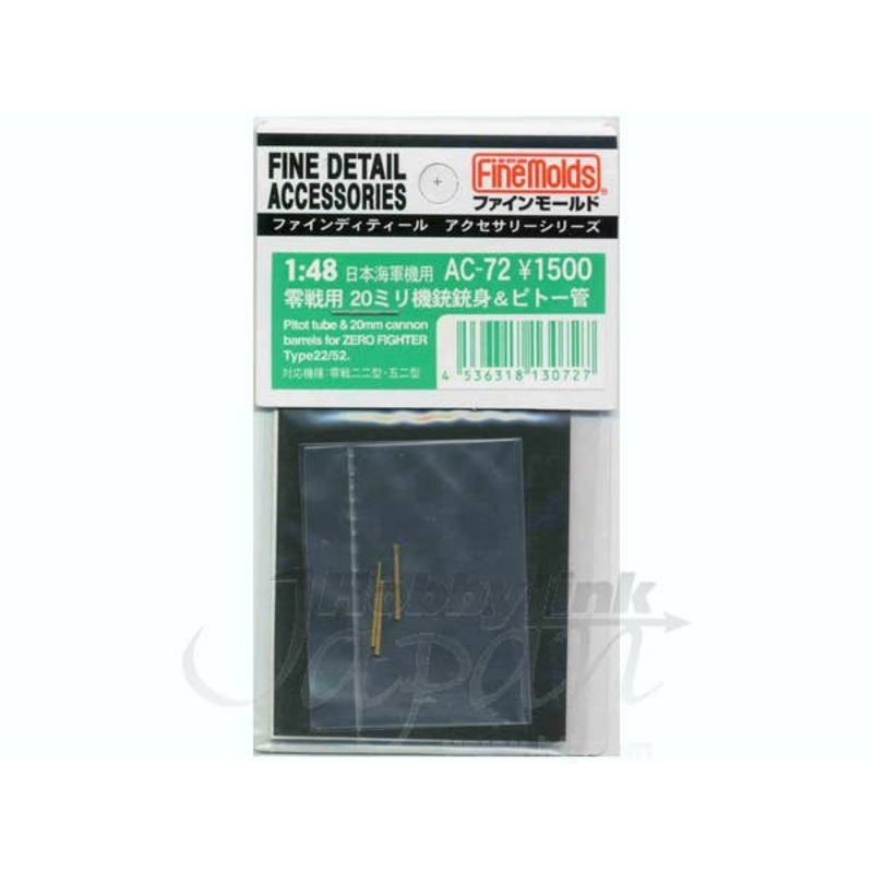 1/48 Zero Model 22-52 20mm Gun & Pitot Tube