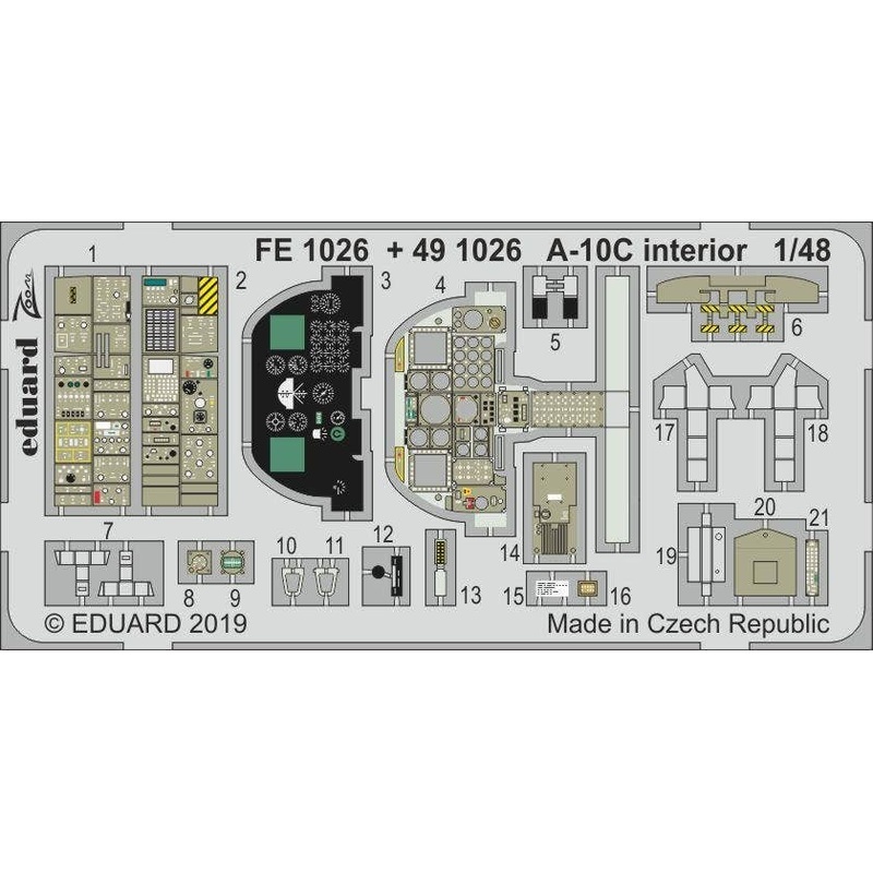 1/48 A-10C Zoom Photo-Etched Parts (for Italeri)