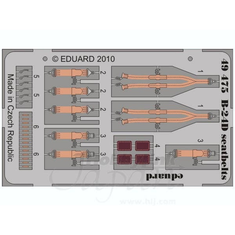 1/48 B-24D Liberator Seatbelts (for Revell/Monogram)