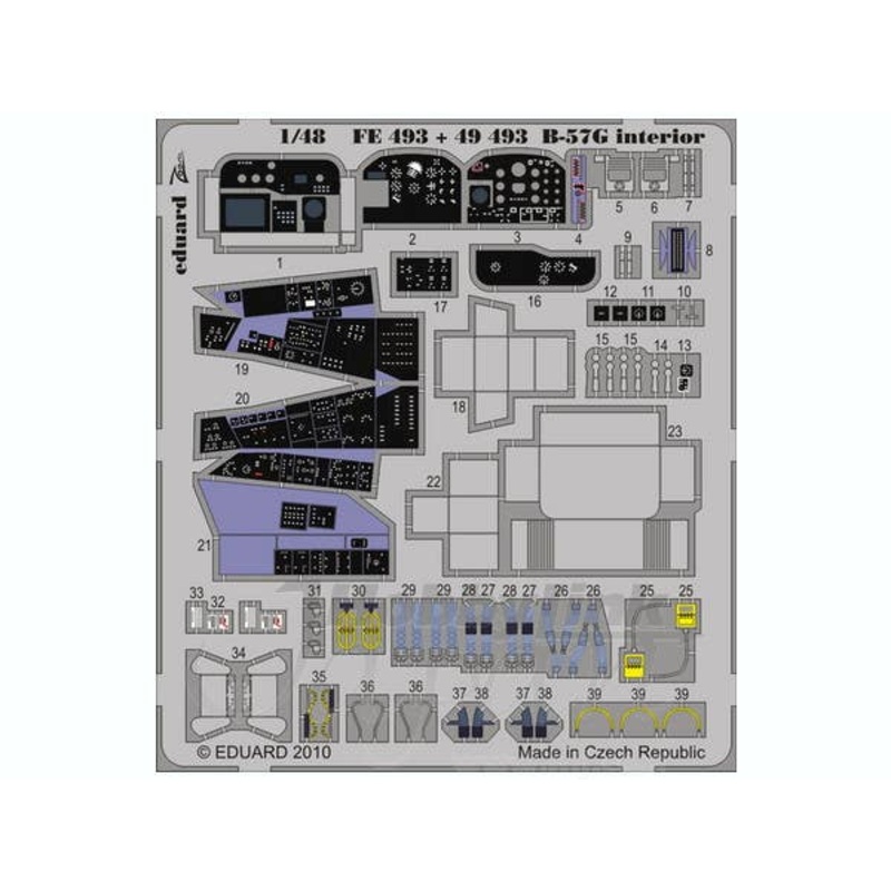 1/48 B-57G Interior Self-Adhesive (for Airfix) Zoom
