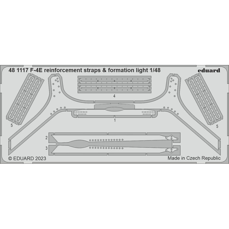 1/48 F-4E Reinforcement Straps & Formation Lights Photo-Etched (for MENG)