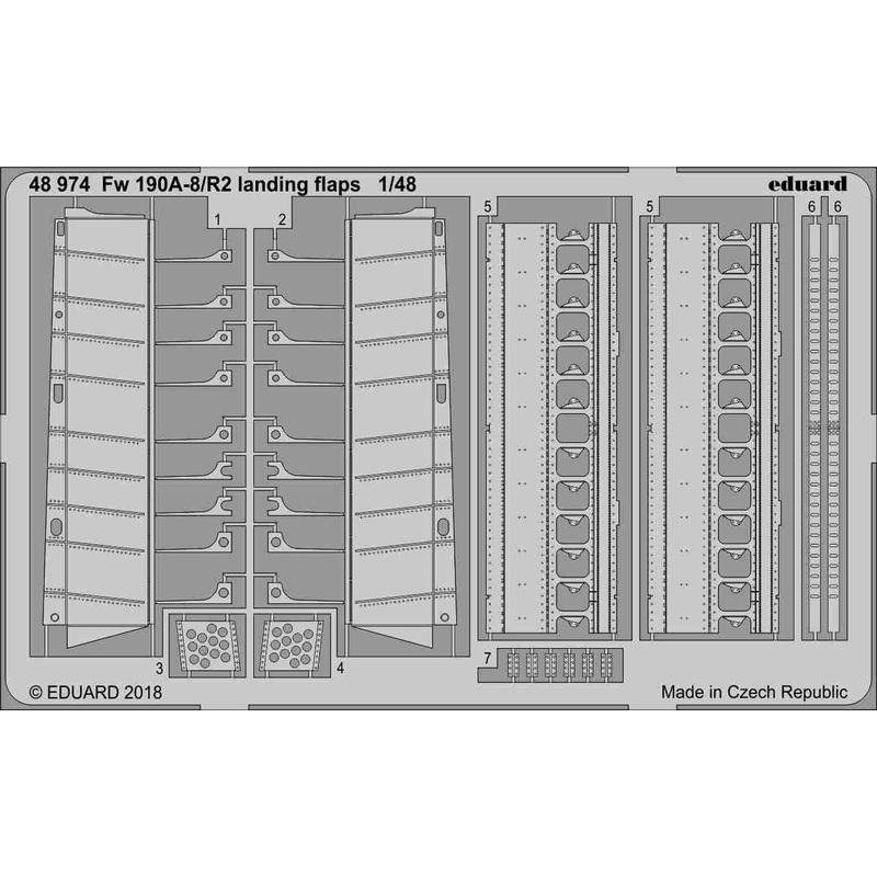 1/48 Fw 190A-8/R2 Landing Flaps (for Eduard)