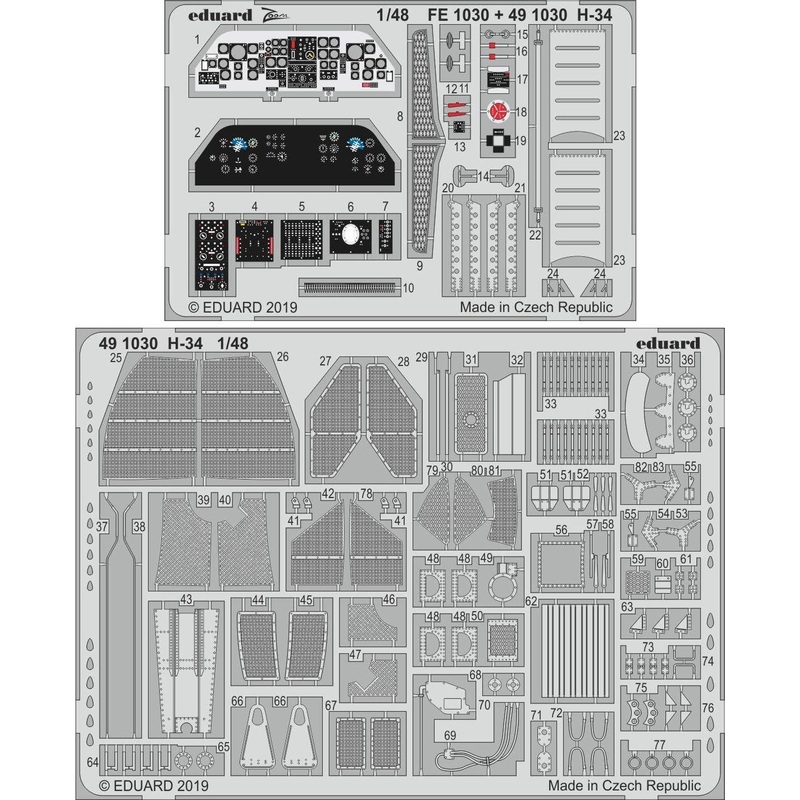1/48 H-34 Photo-Etched Parts (for Gallery Models)