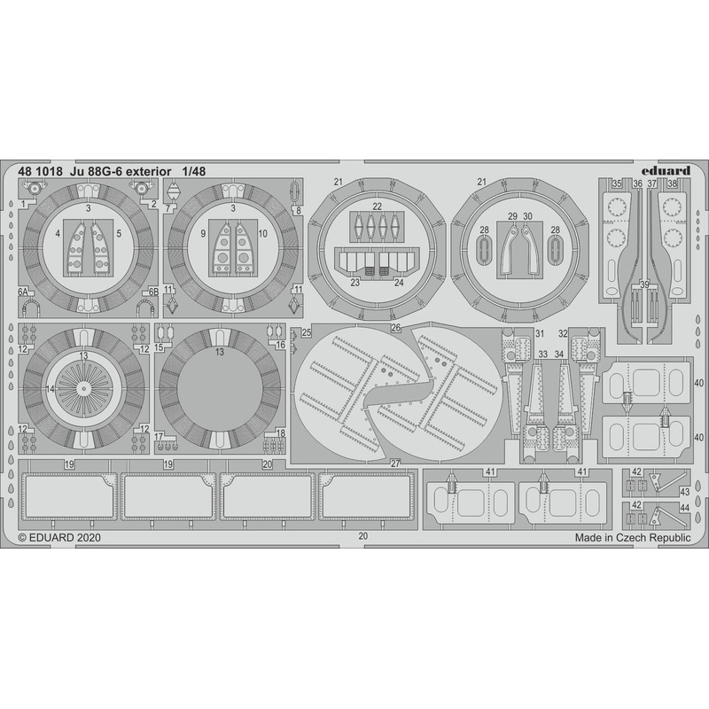1/48 Ju 88G-6 Exterior Photo-Etched Parts
