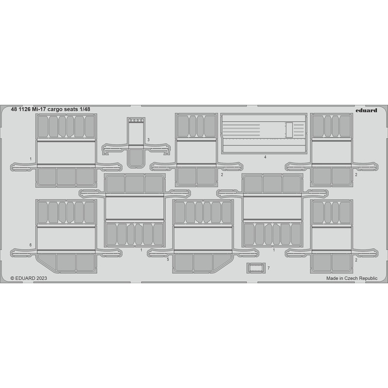 1/48 Mi-17 cargo seats (for Trumpeter)