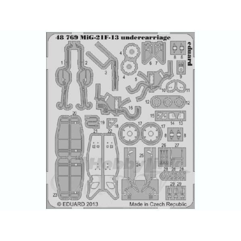 1/48 MIG-21F-13 Undercarriage (Trumpeter)