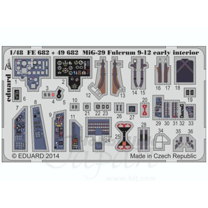 1/48 MiG-29 Fulcrum 9-12 Early Interior S.A. (for GWH)