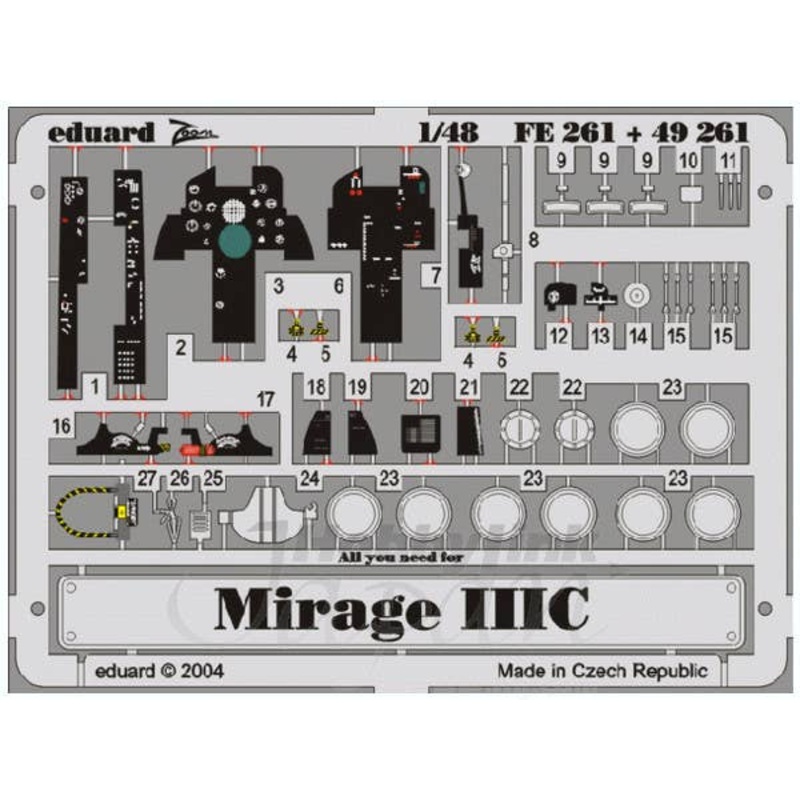 1/48 Mirage IIIC (for Eduard)