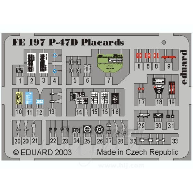 1/48 P-47D Placards Zoom