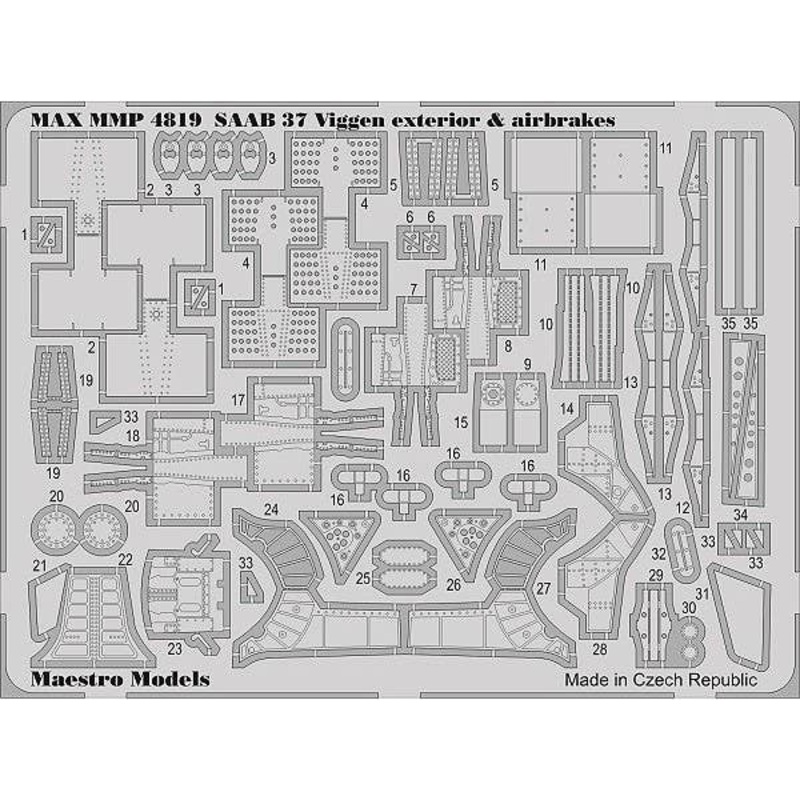 1/48 SAAB 37 Viggen 37 Exterior & Airbrakes Set (Tarangus)