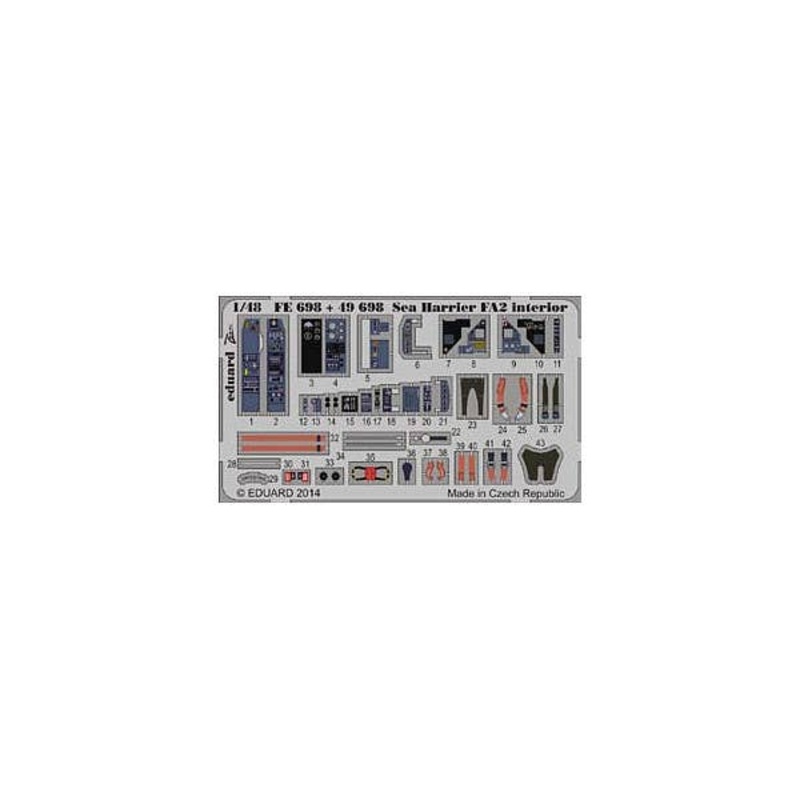 1/48 Sea Harrier FA2 Interior S.A. (for Kinetic)