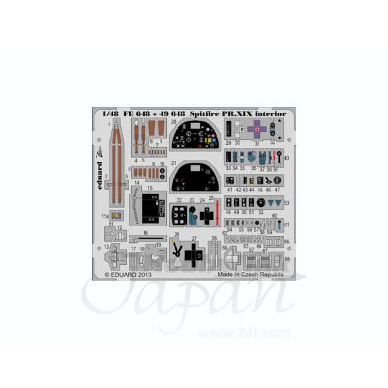 1/48 Spitfire PR.XIX Interior S.A. (Airfix)