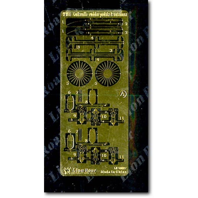 1/48 WWII Luftwaffe Rudder Pedals & Antennas