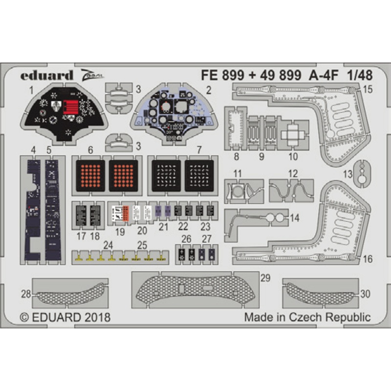 1/48 A-4F Zoom Photo-Etched Parts (for Hobby Boss)