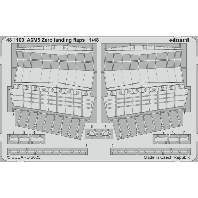 1/48 A6M5 Zero landing flaps