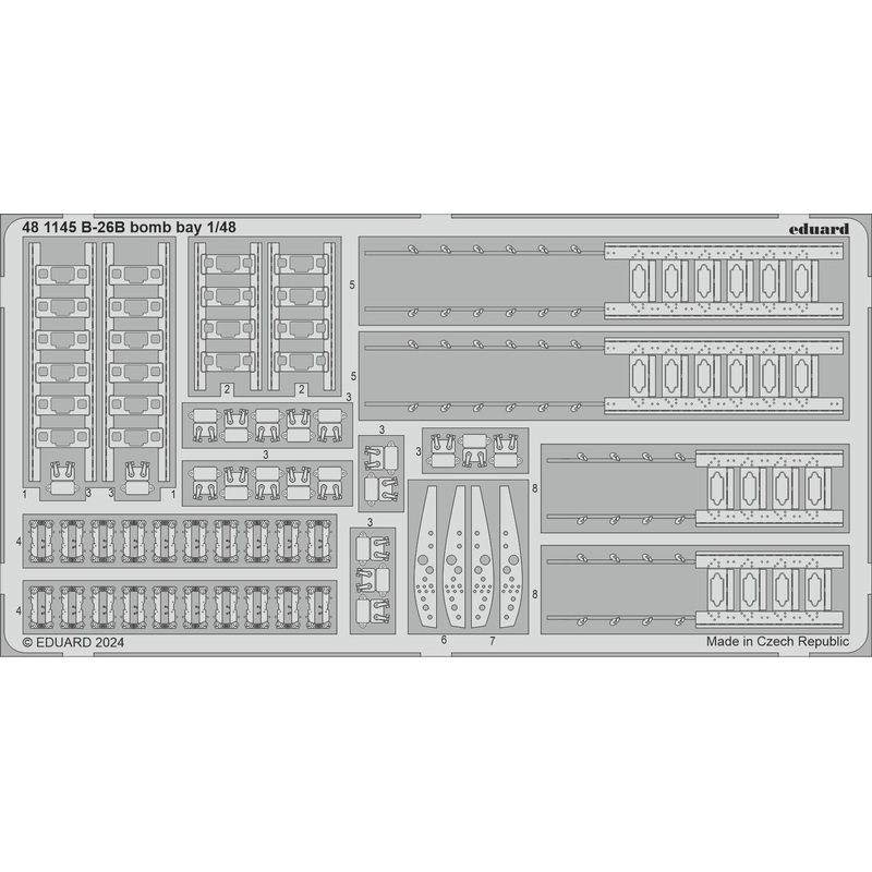 1/48 B-26B bomb bay Photo etched (for ICM)
