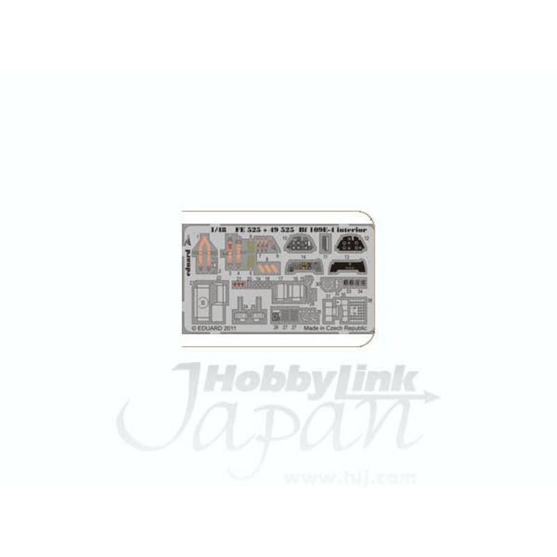 1/48 Bf109E-4 Intterior Self-Adhesive (for Airfix)